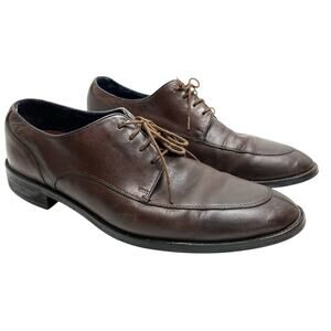 Cole Haan Grand OS Mens Dark Brown Genuine Leather Oxford Dress Shoes sz 11